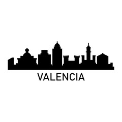 Canvas Print - Valencia skyline