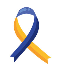 Sticker - down syndrome ribbon