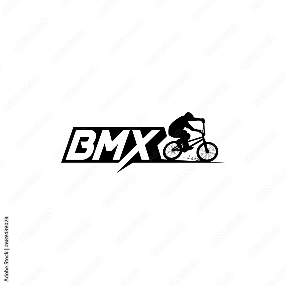 bmx bike logo design. Vector illustration of bmx bike. modern logo design vector icon template