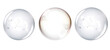 Set of water droplets isolated on transparent or white background, png