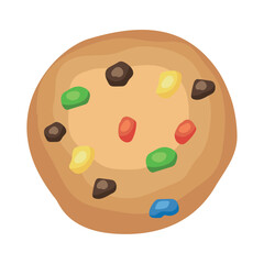 Canvas Print - sweet candy chips cookie