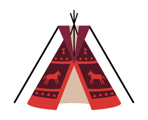 Sticker - teepee native america west