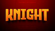 © Little Space  - Knight 3d editable text effect