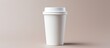 © AkuAku - White isolated cup for hot drinks. To-go.