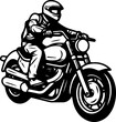 Motorcycle touring Minimal line icon