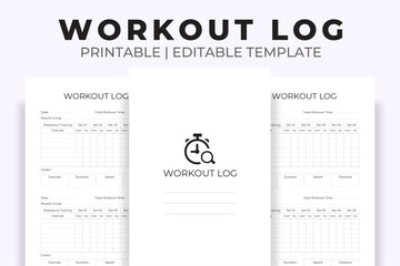 Wall Mural - Workout Log Kdp Interior