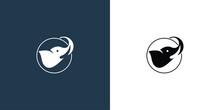 Simple Elephant Logo Design With Modern Concept| Head Elephant| Premium Vector