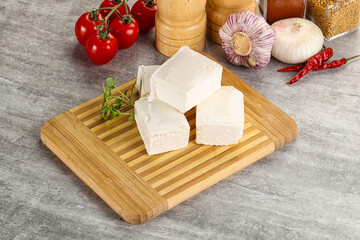 Greek traditional organic feta cheese