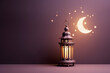 ramadan Kareem,  Ramadan crescent moon, Eid Mubarak Islamic festival social media banner and Eid Mubarak Post Template, isolated background	
