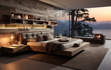 Modern bedroom interior