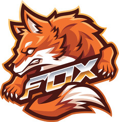 Wall Mural - Fox mascot