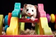 Ferret Agility Training, agility and playful antics of trained ferrets navigating obstacle courses.	