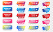 Set of Register now icons button design. Colorful Register button pack for website, ads, UI, and project. vector EPS 10