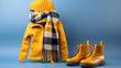 Yellow hat and boots