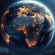 Magnificent earth graphic material　壮大な地球のグラフィック素材