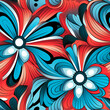 Vibrant seamless patterns with assorted designs, ideal for wallpapers and graphic backgrounds