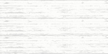 White Wood Plank Texture Vector Background, White Wooden Table Top View.