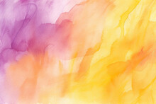 Abstract Colorful Saffron Watercolor Background