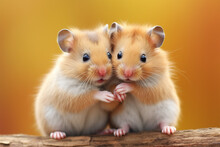 A Pair Of Hamsters
Are Hugging