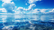 透き通るような湖と青い空