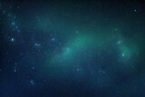 Fototapeta  - Dark Blue, Green background with galaxy stars