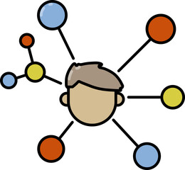 Sticker - Networking skill icon