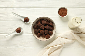 Sticker - Chocolate truffles, concept of delicious sweet food