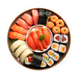 sushi isolated on transparent background Remove png, Clipping Path, pen tool