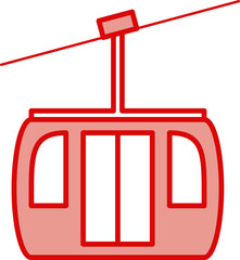 Poster - Gondola lift icon