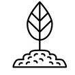 Plants on the ground icon