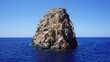 rock in the sea, Lipari, aeolian island, Italy
