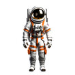 Astronaut in Spacesuit Isolated on Transparent Background