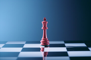 Poster - Clean and simple pixel art of a chess piece, highlighting the elegance of minimalist design.