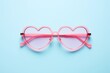 a pink heart shaped glasses