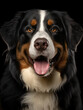 Bernese Mountain Dog Studio Shot Isolated on Clear Background, Generative AI
