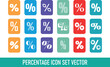 © Samgraphic222 - Percentage Icon set vector