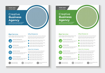 Corporate business multipurpose flyer design template
