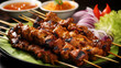© Renrae - Close up of delicious satay. Asian food concept.