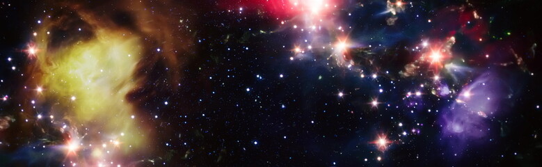 Wall Mural - high quality space background. starfield in outer space many light years far from the earth. element