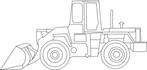 Contraction Vehicles coloring page