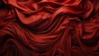 A rich maroon fabric cascades over a figure, embodying passion and elegance in its fiery red hue