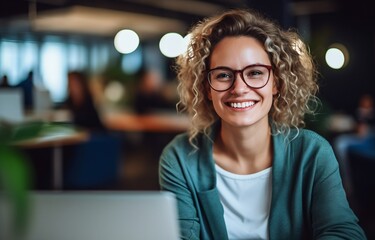 Wall Mural - Portrait of woman nurse, generative ai.