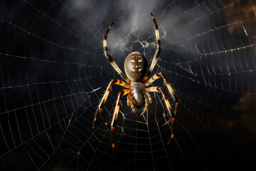 Gossamer Threads: Orb Spider's Intricate Silk Web