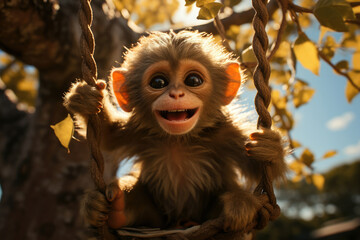 Monkey primate face wild wildlife nature animal forest mammal cute