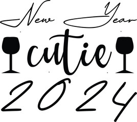 Wall Mural - new year cutie 2024