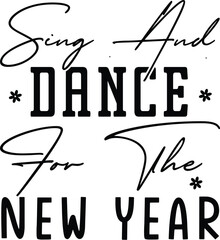Wall Mural - sing and dance for the new year