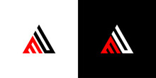 Vector Mu Logo Combination Of Triangles