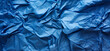 Horizontal image of crumpled blue white paper. Can be used in
  As a stylish background for websites, suitable for restaurant menu designs, creating a neutral backdrop that highlights the presentation