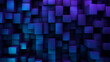 Monochromer Hintergrund aus geometrischen Formen, blau und lila