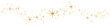 Golden star banner wave vector clip art illustration, sparkling design element for the holidays